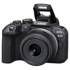 Renewed Mirrorless Digital <b>Camera</b> RF-S 18-45mm F/4.5-6.3 STM Lens 128GB Memory Case Tripod Filters 38pc Bundle CMOS Sensor - Product Image 2