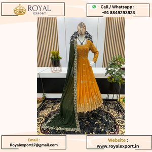 Présentation de nouveaux vêtements de fête de créateurs Look Heavy Embroidery Sequence Work Wedding Drees au tarif de gros - Product Image 6