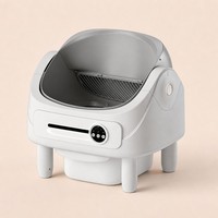 Bac à litière automatique pour chat, autonettoyant, 76L, contrôle par application, toilette intelligente pour chat, OEM