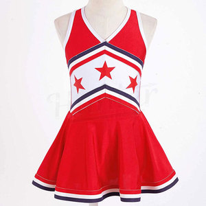 ชุดยูนิฟอร์มเชียร์ลีดเดอร์เข้ารูปสำหรับเด็กผู้หญิงชุดกีฬาชุดเชียร์ลีดเดอร์สั้นสำหรับผู้หญิง - Product Image 5