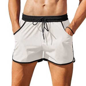 Calzoncillos de baño vintage de tiro alto para hombre, traje de baño retro de secado rápido con cordón sexy - Product Image 5