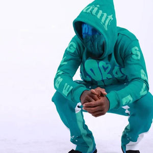 Chándal Deportivo de Invierno para Hombre, con Capucha, Transpirable, Cortavientos, Estampado, con Logotipo de Marca Personalizado en la Parte Delantera - Product Image 3