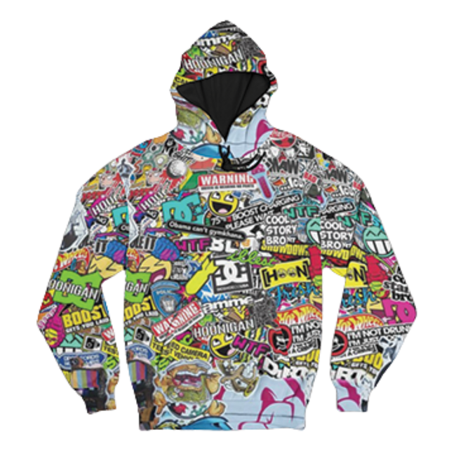 Graffiti Print Streetwear Hoodie for Men Women Oversized Pullover 100% Cotton Breathable Colorful Graphic Fashion Hip Hop Trendy