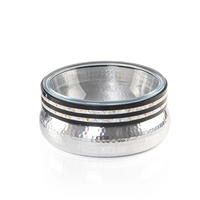 Vaisselle décorative en acier inoxydable de qualité supérieure, finition beige, passe au lave-vaisselle, pour fêtes, hôtels, restaurants, utilisation pour servir des fruits secs et des dattes