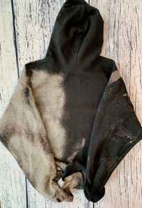 เสื้อสเวตเตอร์สำหรับผู้ชายไซส์ใหญ่พิเศษใส่ได้ทั้งชายและหญิงเปิดไหล่ปล่อยกรด100% จากผ้าคอตตอนแบบวินเทจ - Product Image 4