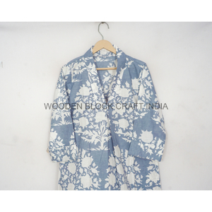 Robe d'été pour femmes, faite à la main, à motifs floraux, imprimée à la main, en coton indien, taille naturelle, mi-longue, écologique, impression numérique, col en V - Product Image 2