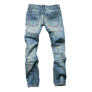 Pantalones clásicos vaqueros rectos para hombre desgastados, pantalones vaqueros para hombre, pantalones vaqueros azules a la venta/pantalones vaqueros para hombre de alta calidad, ajuste más elástico alto - Product Image 3