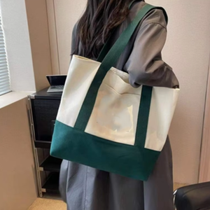 Sac fourre-tout à bandoulière en toile classique pour femme, personnalisable avec logo, toutes saisons, fabriqué au Vietnam, idéal pour le shopping - Product Image 4