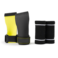 Poignées de musculation en cuir de vachette de haute qualité avec protection antidérapante pour la paume pour l'entraînement en salle de sport