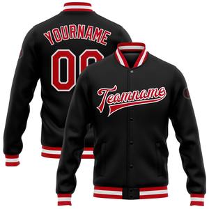 OEM Manufacturer High Quality Kids Varsity Jacket Custom Chenille Embroidery Leather Sleeves Custom Baseball Varsity Jacket - Product Image 5