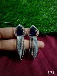 BOUCLES D'OREILLES DE STYLE CLASSIQUE DE DIAMANT AMÉRICAIN TRADITIONNEL ET À LA MODE PLAQUÉ-BOUCLES D'OREILLES DE CADEAUX D'ANNIVERSAIRE ET DE NOËL - Product Image 2