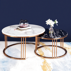 Modern New Design Living Room Center Coffee <b>Table</b> Unique Home Decor Furniture Stainless Steel Customizable Adjustable Top Grade - Product Image 2