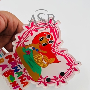 Manana Sera Bonita Custom Logo Acrylic <b>Eyelash</b> Tiles With <b>Magnets</b> For Tweezers Sustainable Design Custom Cute Lash Tiles - Product Image 4