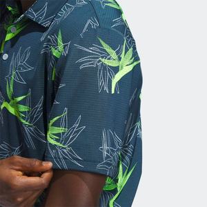 Polo de golf informal para hombre, venta al por mayor, poliéster Spandex con estampado completo, transpirable, seco, 4 vías, patrón sólido elástico - Product Image 4