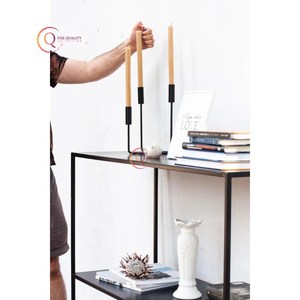 Luxury Fancy Wedding Candle <b>Holder</b> <b>Black</b> Color Powder Coated Decorative <b>Candlesticks</b> Stand Metal Candle <b>Holder</b> From India - Product Image 6