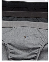 Sous-vêtements respirants pour hommes, 100% coton, caleçons taille haute, lot de 3