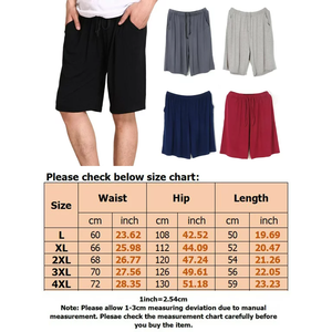 Respirant grande taille hommes été plage Shorts cinq points fermeture éclair décontracté fête pantalon coupe ample Stretch plaine conception - Product Image 2