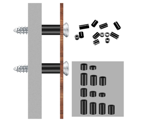Arruelas redondas pretas ID 3mm OD 7mm Comprimento 3-30mm Variedade Kit Não Rosca Adequado para M6.5 Parafusos Nylon Espaçadores Bracket - Product Image 5