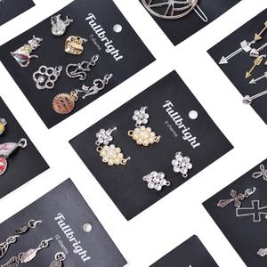 ECO amigable al por mayor de encargo impresa de papel de cartón de pulsera collar pendiente tarjetas con logotipo - Product Image 5