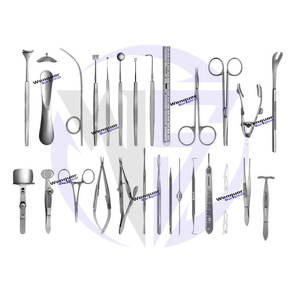 ชุดผ่าตัด Occuloplasty แบบสมบูรณ์28ชิ้นช้อนสแตนเลสสำหรับการใช้ตา - Product Image 1