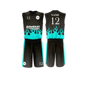 Custom basketbalteam jersey set, sneldrogend, ademend polyester jersey en shorts, teamsportkleding voor heren, dames en jeugd - Product Image 1
