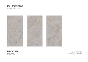 กระเบื้องเซรามิคลายหินอ่อนมันวาวขนาด600x1200มม. พอร์ซเลนขัดเงาทันสมัยสำหรับห้องอพาร์ตเมนต์ - Product Image 5