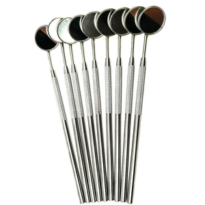 Miroirs dentaires n ° 4 et 5 tige simple/robuste meilleur prix miroir dentaire en acier inoxydable miroir laryngé avec poignée 14MM - Product Image 5