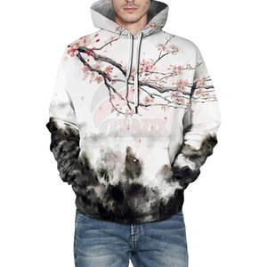 2025 Vente directe d'usine Polyester Made Hommes 3D Impression Hoodies Durable Hommes 3D Impression Hoodies - Product Image 3