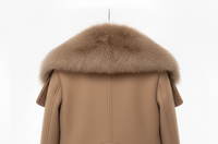 Mocha – Manteau d'hiver réversible en laine d'oie pour femme, épais, écologique, coupe-vent, imperméable, respirant, séchage rapide, avec pompons en fourrure