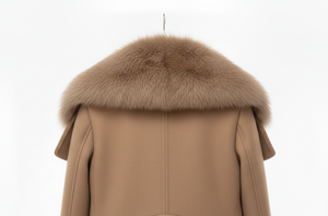 Chaqueta Reversible de Lana de Ganso para Mujer, Estilo Mocha, Gruesa, Ecológica, Impermeable, Transpirable, de Secado Rápido, con Cuello de Borlas - Product Image 4