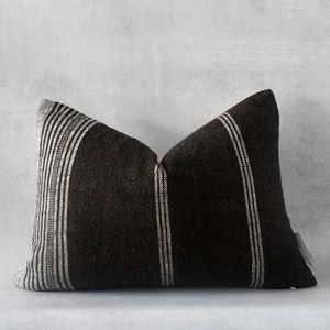2023 Latest Stripes Designer Cotton <b>Cushion</b> Covers with Wool Fringes & <b>Pom</b> <b>Pom</b> Embroidery Outdoor Home Use Model Number 45x45 - Product Image 5