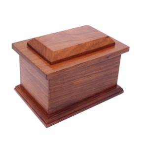 Fabricant d'urnes de crémation en bois naturel, vente chaude d'urnes carrées rectangulaires en bois pour utilisation de cendres - Product Image 5