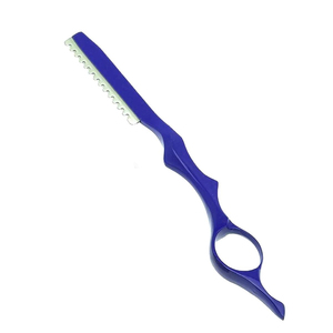 เครื่องโกนหนวดแบบหมุนสำหรับตัดผม พร้อมใบมีดเดี่ยวสแตนเลส สำหรับตกแต่งทรงผมบนใบหน้า สำหรับผู้ชายและผู้หญิง - Product Image 6