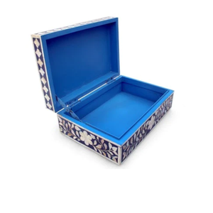 Joyero personalizado de lujo hecho a mano con incrustaciones de fregona patrón Floral diseño de alta calidad de Kuwait para vacaciones de Ramadán Eid - Product Image 4