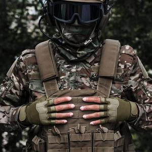 Gants tactiques multifonctionnels vintage à demi-doigts, personnalisés, pour la moto, la conduite en plein air, la protection sportive, Pakistan - Product Image 4