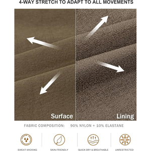 Poches zippées conique piste athlétique Slim Fit Anti-rides hommes pantalons de survêtement pantalons Anti-rides, pantalon homme, pantalon teint uni - Product Image 3