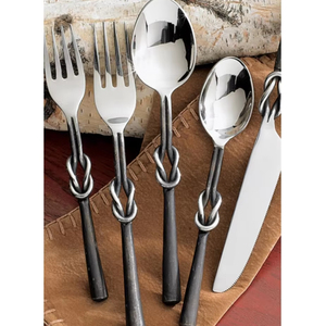 Couverts en laiton ensemble de couverts cuillère fourchette et couteau 5 pièces en laiton ustensiles de cuisine ensemble de couverts moderne fabriqué à la main en laiton ensemble de couverts - Product Image 1