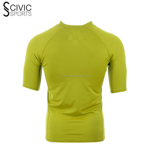 Chemises de compression de gymnastique à séchage rapide imprimées avec logo personnalisé pour hommes Protection contre les éruptions cutanées à manches longues pour hommes - Product Image 6