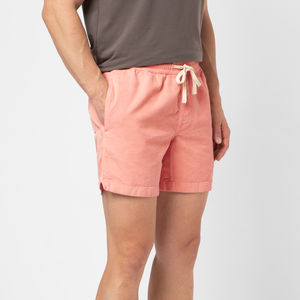 Pantalones cortos de pana de algodón con patrón sólido de verano para hombre, transpirables con bolsillos laterales, estilo informal - Product Image 2