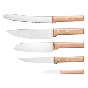 Juego clásico de cuchillos de chef de acero inoxidable con diseño de mango cómodo y cuchillas resistentes a la oxidación para Cocinas Modernas - Product Image 1