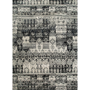 Alfombra Weaver Art Reserve de 9x12, Estilo Boho, Tejida a Mano con Lana y Seda de Bambú, Diseño de Patchwork en Color Marfil, para Decoración de Sala de Estar o Pasillo - Product Image 1