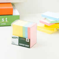 [HansolMTS] Pack Super Économique de Notes Autocollantes Couleurs Assorties Bloc-Notes Repositionnable pour l'Étude, la Planification et le Bureau