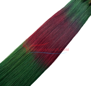 ผมต่อแบบเวฟท์ เกรดเวอร์จิ้น เรมี่ คุณภาพสูง ยี่ห้อ Thanh Cuticle Aligned สีเขียว สำหรับผมตรงแบบ Bone Straight วัตถุดิบจากเวียดนาม - Product Image 3
