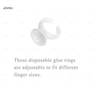 Soporte de pegamento para extensión de pestañas | Anillos de pegamento | Paquete de 100 - Product Image 5