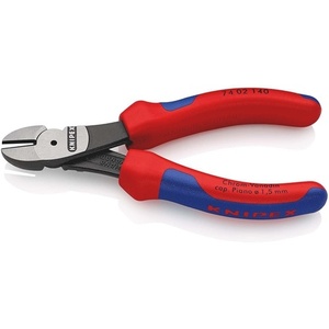 For KNIPEX 140 mm Heavy-Duty Polished <b>Side</b> <b>Cutters</b> with Form 0 Multi-Component Plier Handles - Product Image 5