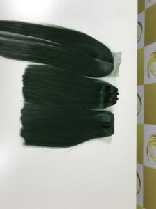 Pour Genius trame tisse perruques faisceaux haute qualité brut Double dessiné Vietnam Extensions de cheveux cheveux longs matière première couleur verte - Product Image 6