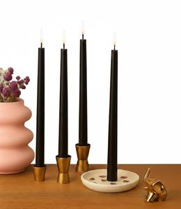 Bougie longue et fine en cire de soja, faite à la main, sans fumée, parfumée à la rose, pour mariages et Noël - Product Image 1