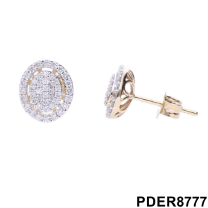 Timeless Elegant and Radiant 0.5CTW Round Diamonds 14K Gold Double <b>Halo</b> Stud <b>Earrings</b> - Product Image 3
