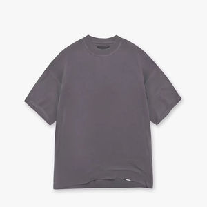 T-shirt de luxe lavé, T-shirt surdimensionné, T-shirt vierge personnalisé vintage pour homme, T-shirt bicolore - Product Image 4