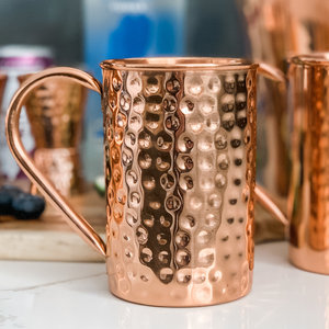 Vaso de cobre puro martillado, tazas de cerveza de grado alimenticio personalizadas de alto estándar, copa de vino para exteriores, regalo al por mayor de alta calidad - Product Image 5